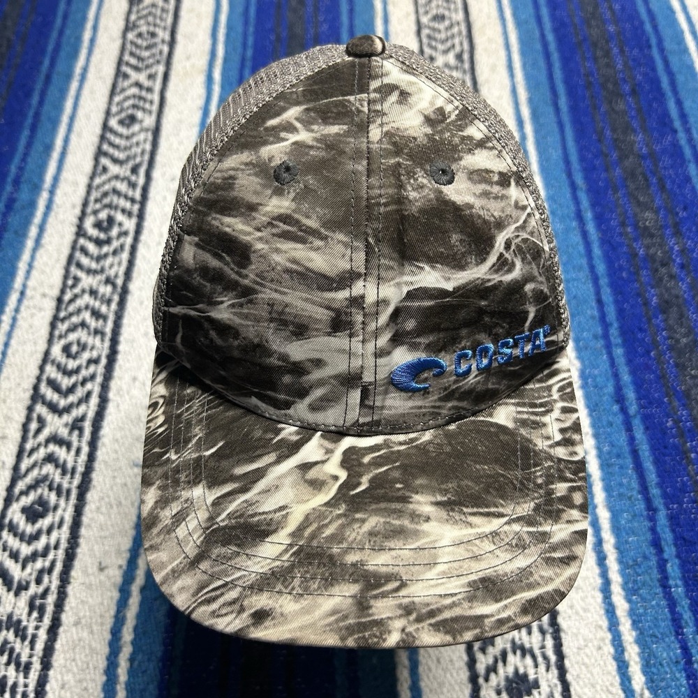 Costa Del Mar Mossy Oak Element Hat Gray Adjustable Embroidery One Size